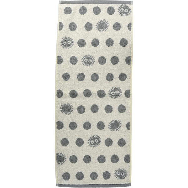 My Neighbor Totoro Soot Sprite Face Towel Grey and White - Best Sellers - Towels - 1