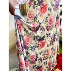 Lydia Wrap Dress - Pink Rose Bouquet Mesh - All Dresses - Maxi Dress - 4