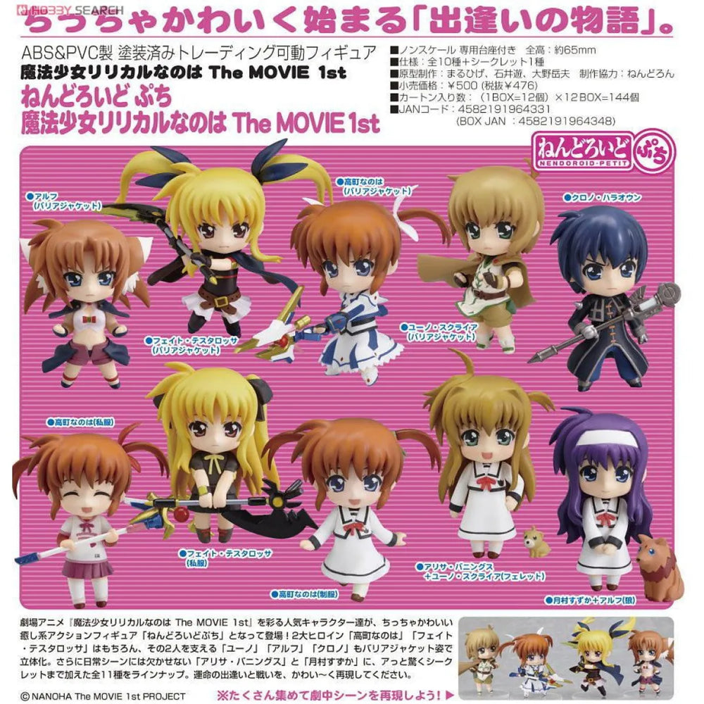 Magical Lyrical Nanoha The Movie 1st Nendoroid Petit Blind Box - Best Sellers - Keychain - 1