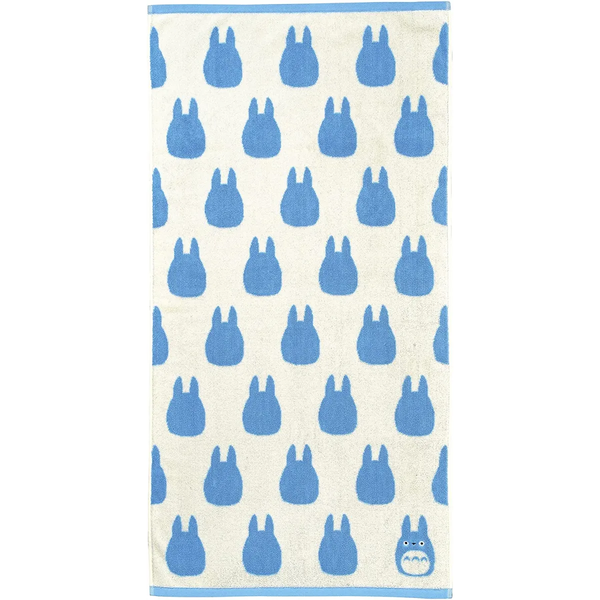 Studio Ghibli Silhouette Series (Bath Towel) My Neighbor Totoro Marushin Silhouette Towel Series Light Blue - Gifts