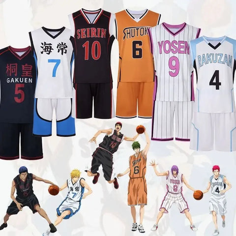 Kuroko No Basket Jersey Cosplay Uniform Set
