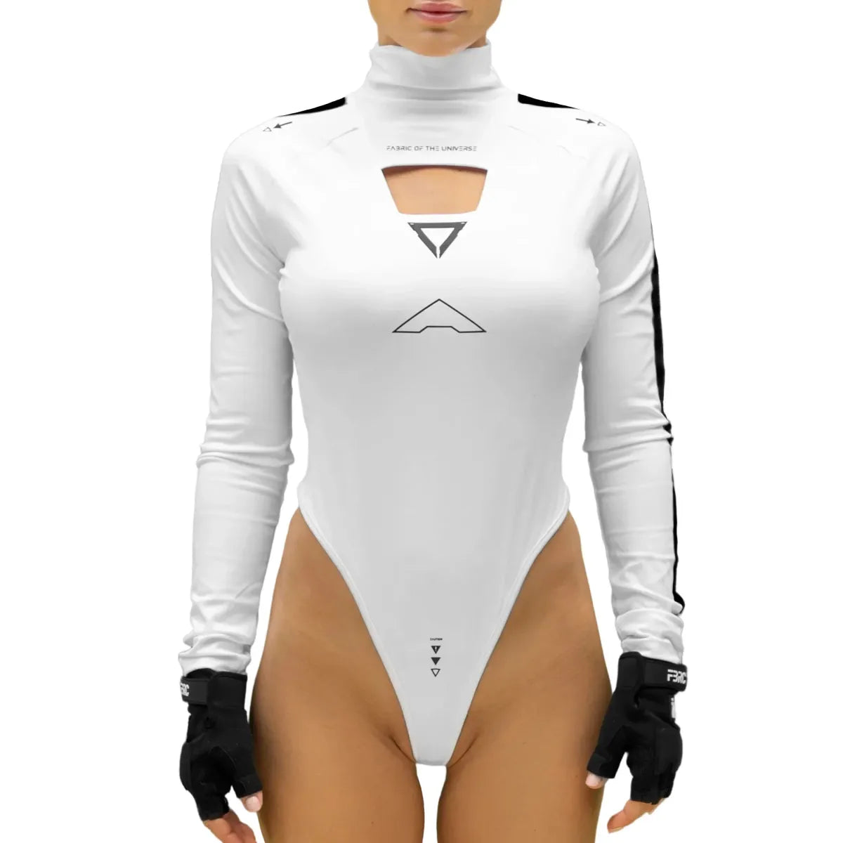 ABS-Type 501 Futuristic White Bodysuit - Women’s Clothing & Accessories - Bodysuit - 1