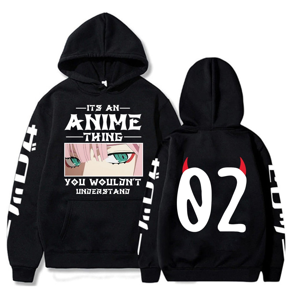 It's An Anime Thing You Wouldn't Understand Hoodie - Kawaii Stop - Anime, Clothing, Darling In The Franxx, Harajuku, Hip Hop, Hoodie, Hoodies &amp; Sweatshirts, It's An Anime Thing, Long Sleeve, Men, Men's Clothing &amp; Accessories, Men's Sweaters &amp; Hoodies, Men's Tops &amp; Tees, Sweatshirts, Tops &amp; Tees, Women, Women's Clothing &amp; Accessories, You Wouldn't Understand, Zero Two