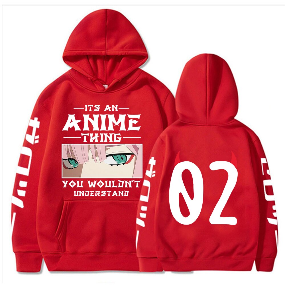 It’s An Anime Thing You Wouldn’t Understand Hoodie - Red / L - Women’s Clothing & Accessories - Shirts & Tops - 5 - 2024