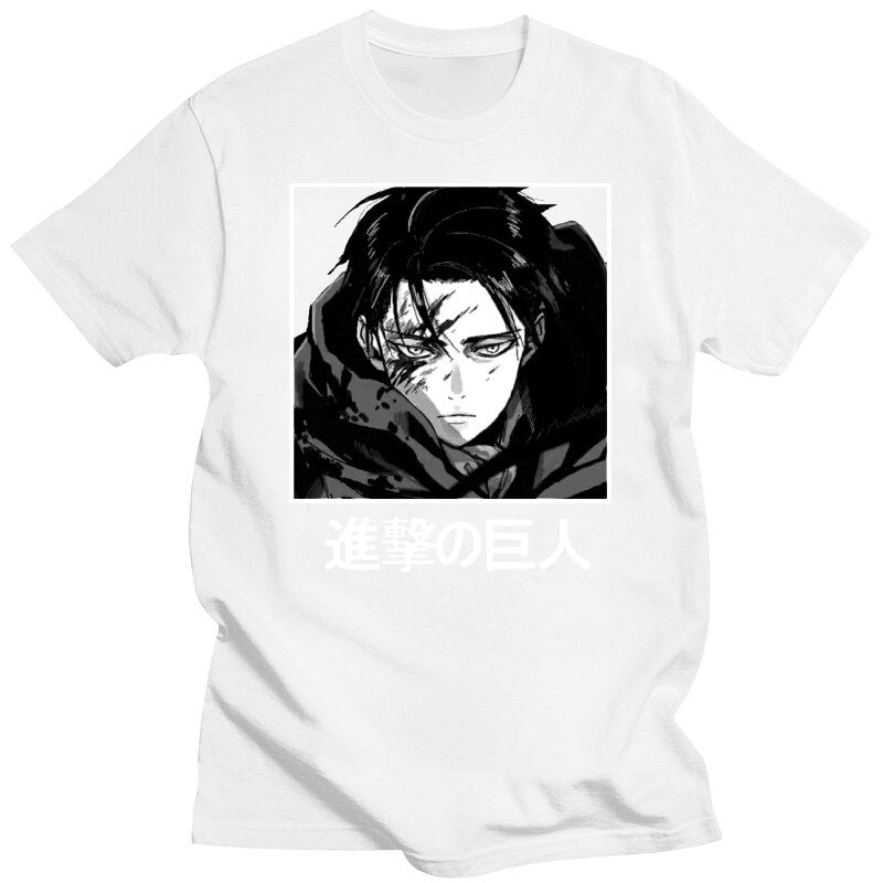 Attack On Titan Levi Ackerman Anime Shirt - Kawaii Stop - Anime, Attack on Titan, Casual, Clothing, Harajuku, Levi Ackerman, Loose, Men, Men's Clothing &amp; Accessories, Men's T-Shirts, Men's Tops &amp; Tees, Shirt, Spring, Sweatshirt, T-Shirts, Tops &amp; Tees, Unisex, Women, Women's Clothing &amp; Accessories