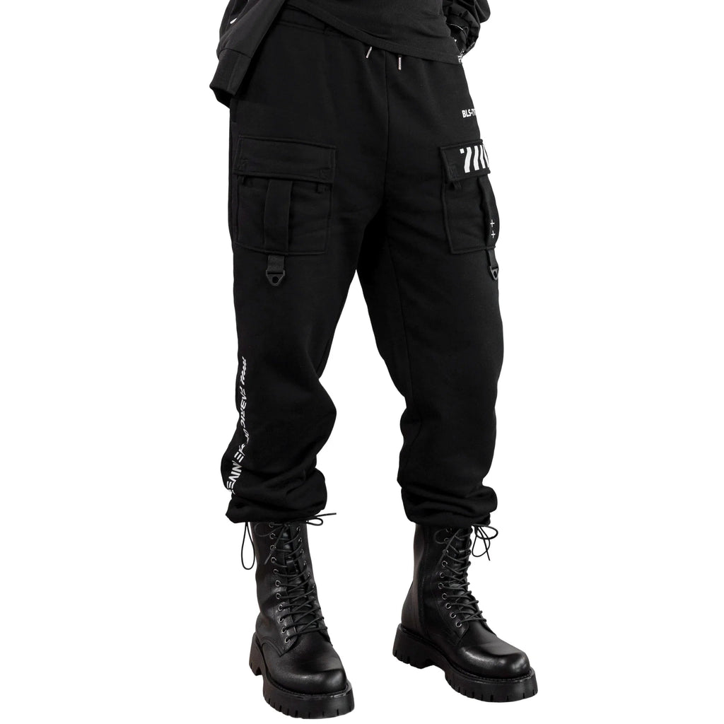 BLS-Type 230 Black French Terry Cargo Pants