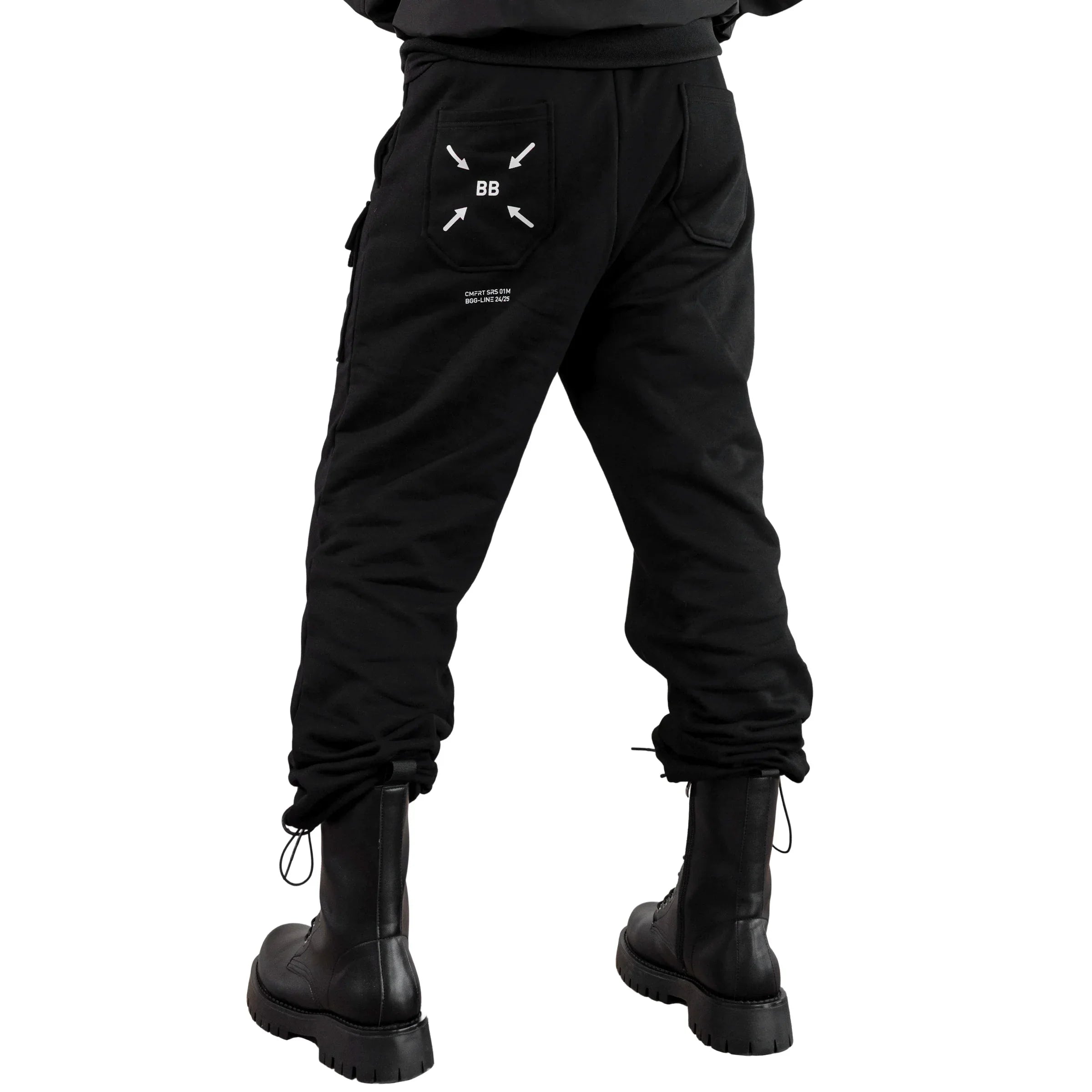 BLS-Type 230 Black French Terry Cargo Pants