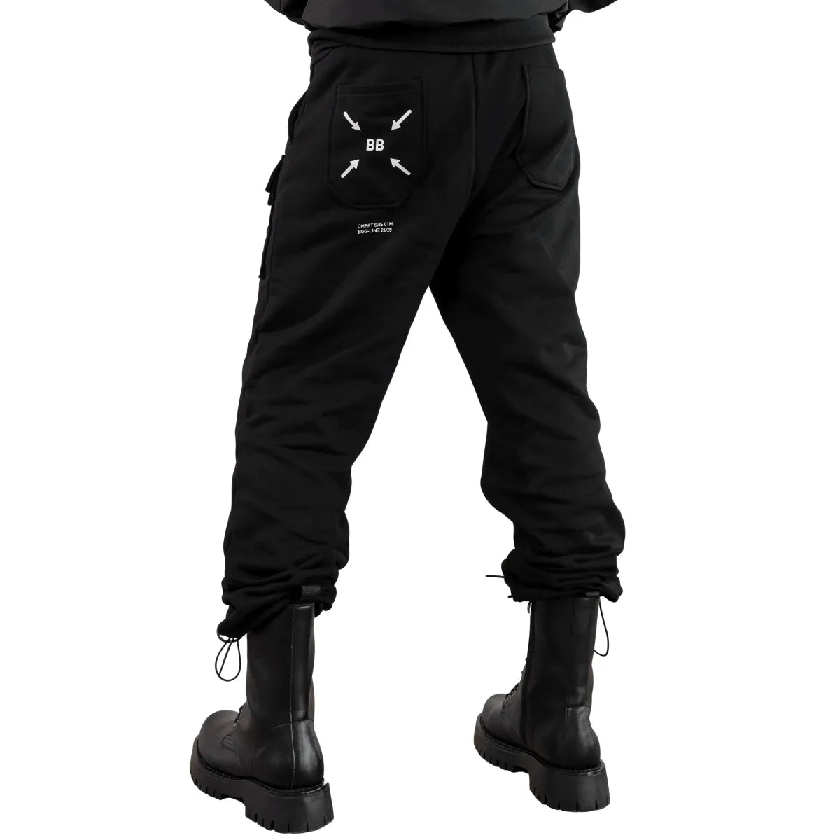 BLS-Type 230 Black French Terry Cargo Pants - Bottoms - Cargo Pants - 4