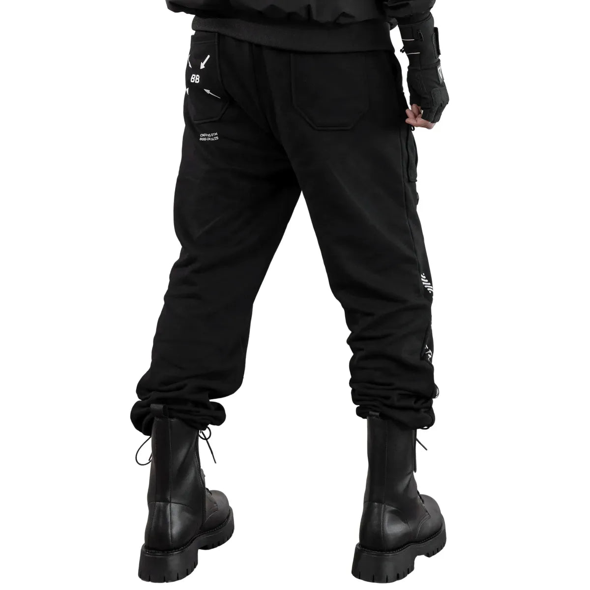 BLS-Type 230 Black French Terry Cargo Pants - Bottoms - Cargo Pants - 2