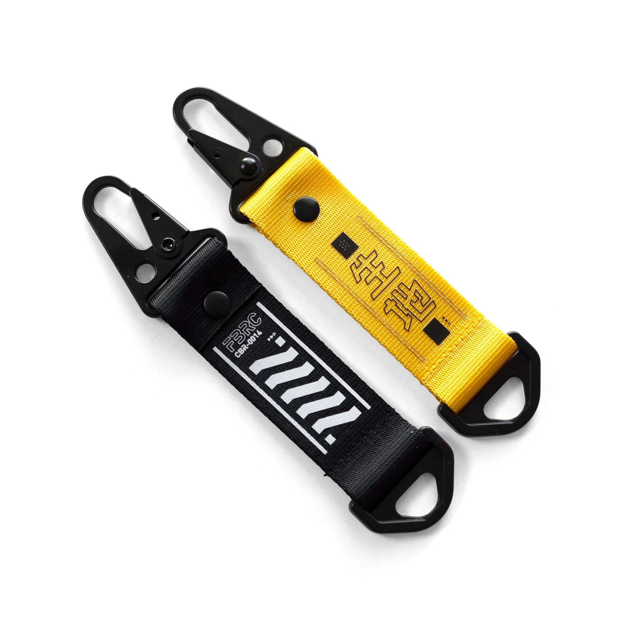 Black & Gold Carabiner Keychain Set