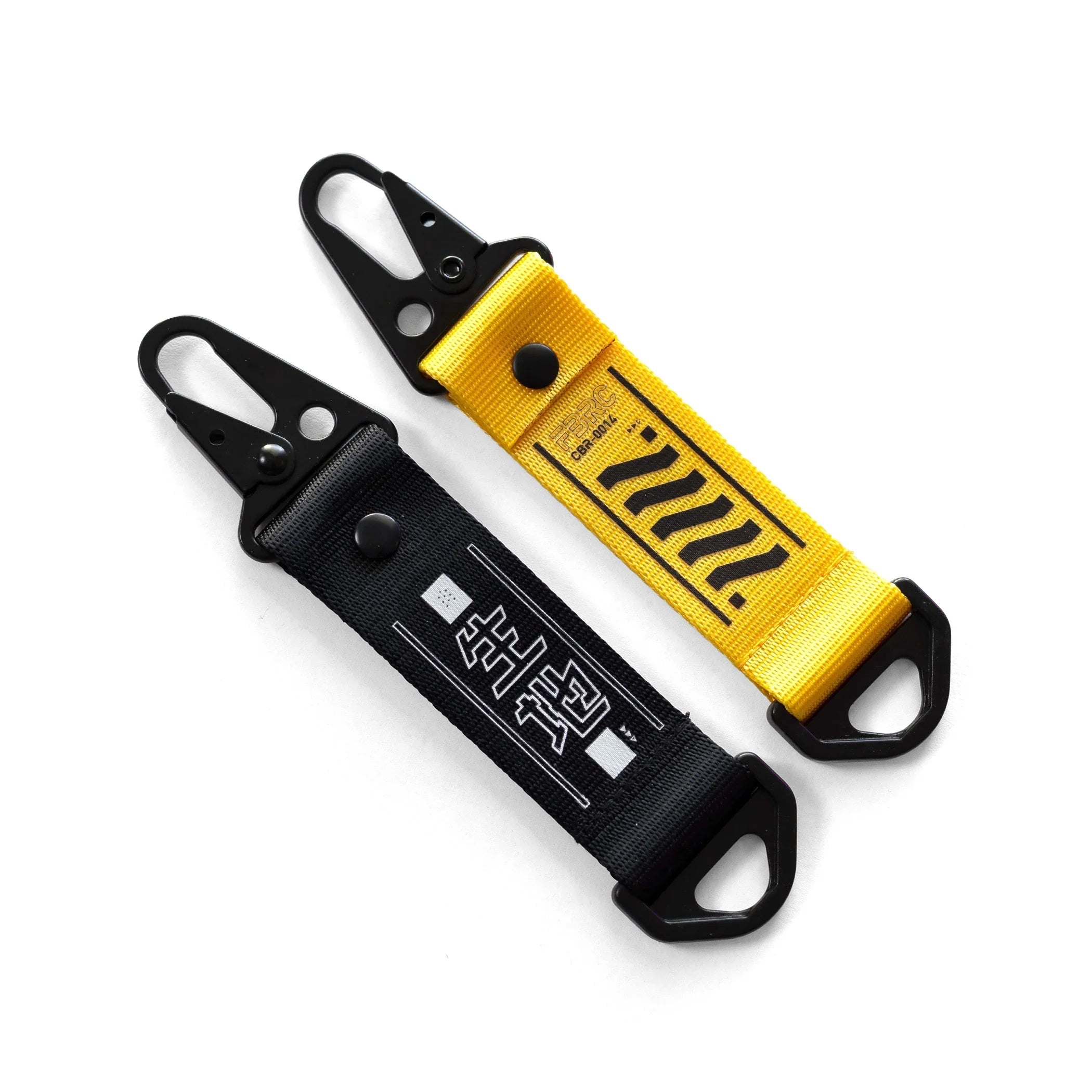 Black & Gold Carabiner Keychain Set