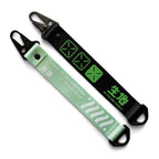 CBR-002 Hang Tag Keychain Set - Black & Pastel Green