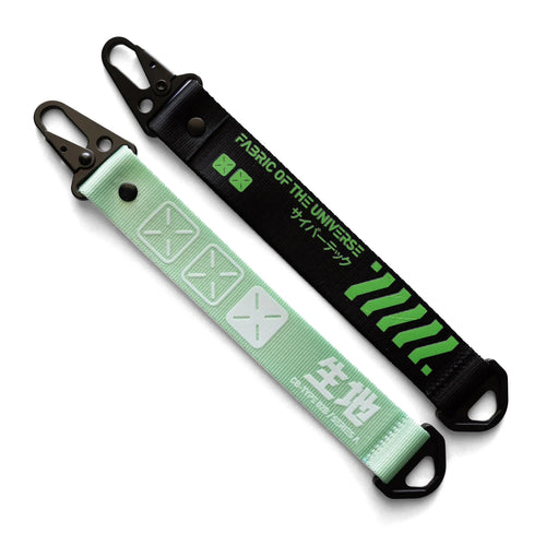 CBR-002 Hang Tag Keychain Set - Black & Pastel Green