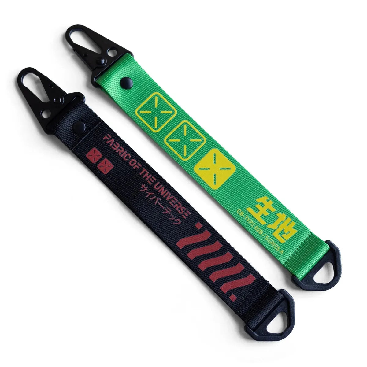 Cyber Tag Carabiner Keychain Duo - Harajuku Style - Accessory - 1