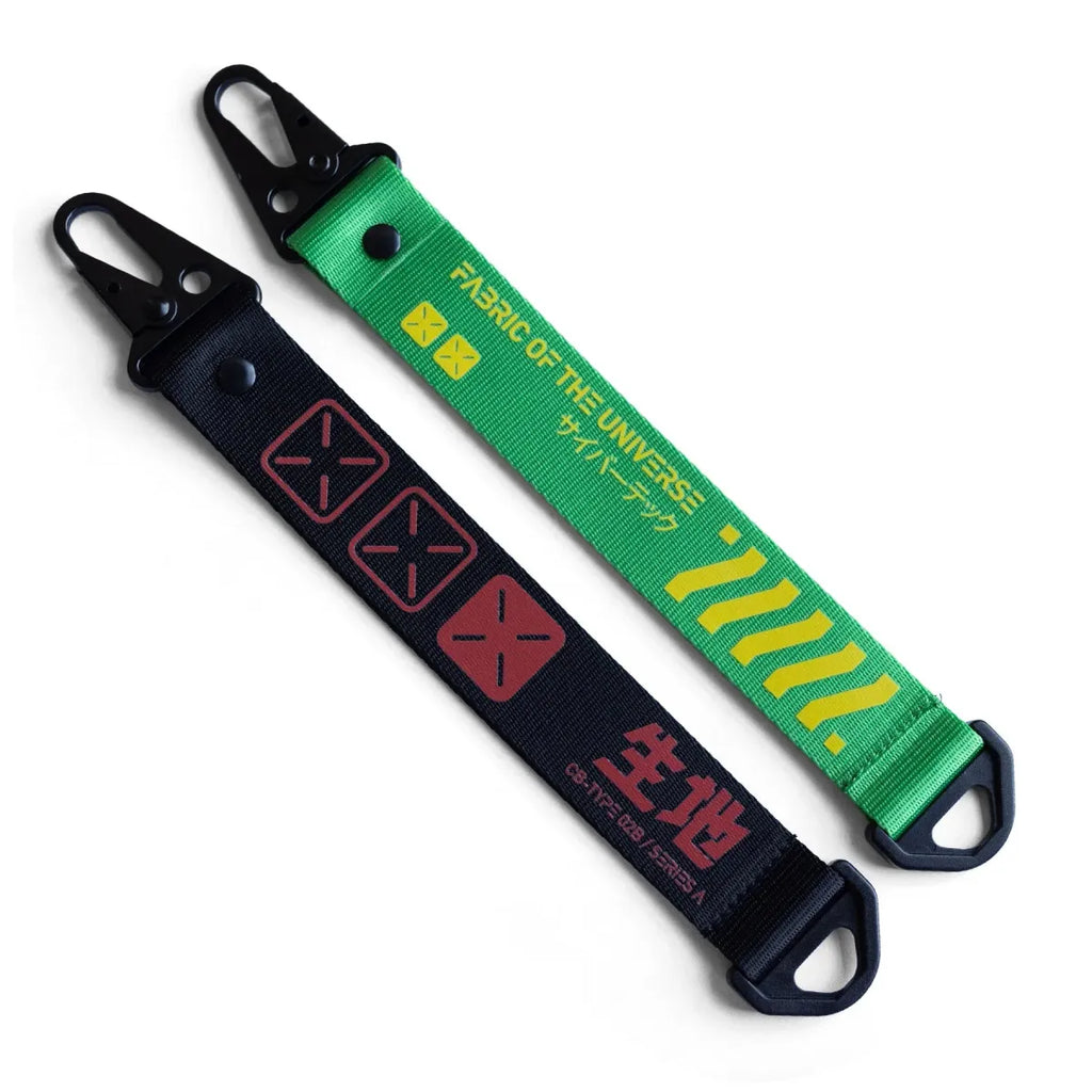 Cyber Tag Carabiner Keychain Duo - Harajuku Style - Accessory - 2
