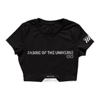 CRTT-Type B Black Slim Fit Crop Tee