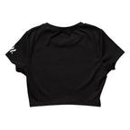 CRTT-Type B Black Slim Fit Crop Tee