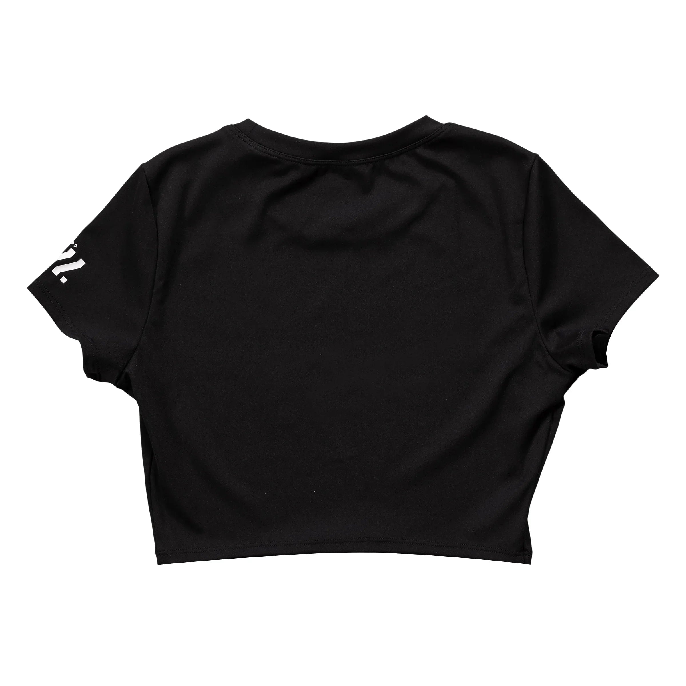 CRTT-Type B Black Slim Fit Crop Tee