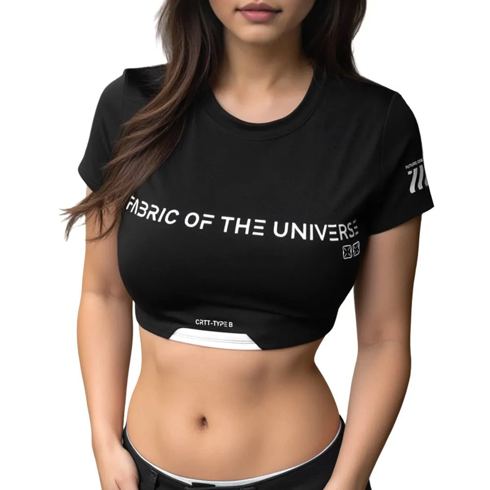 CRTT-Type B Black Slim Fit Crop Tee - T-Shirts - Crop Top - 1