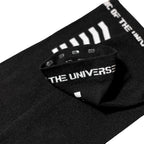 Black Logo Grip Thigh High Socks