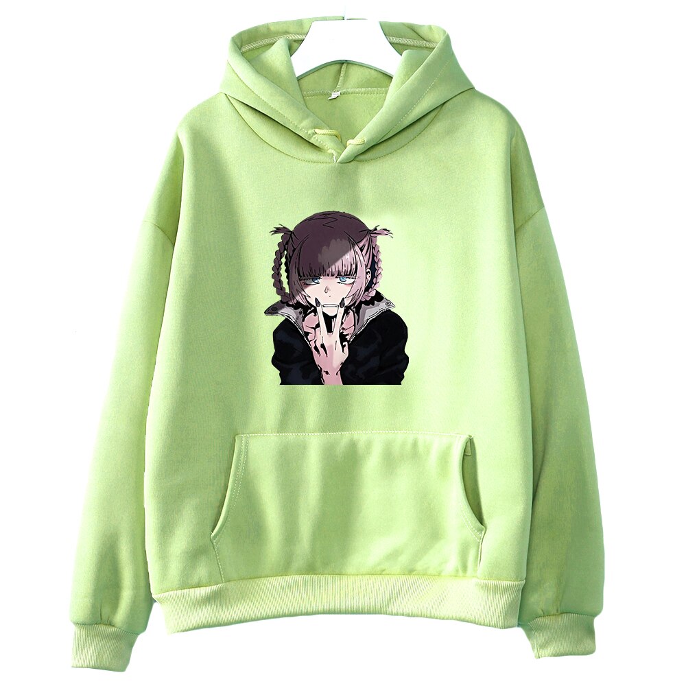 Nazuna Japanese Hoodie Call of The Night Anime Sweatshirt Graphic Clothing  Yofukashi No Uta Mens Top 