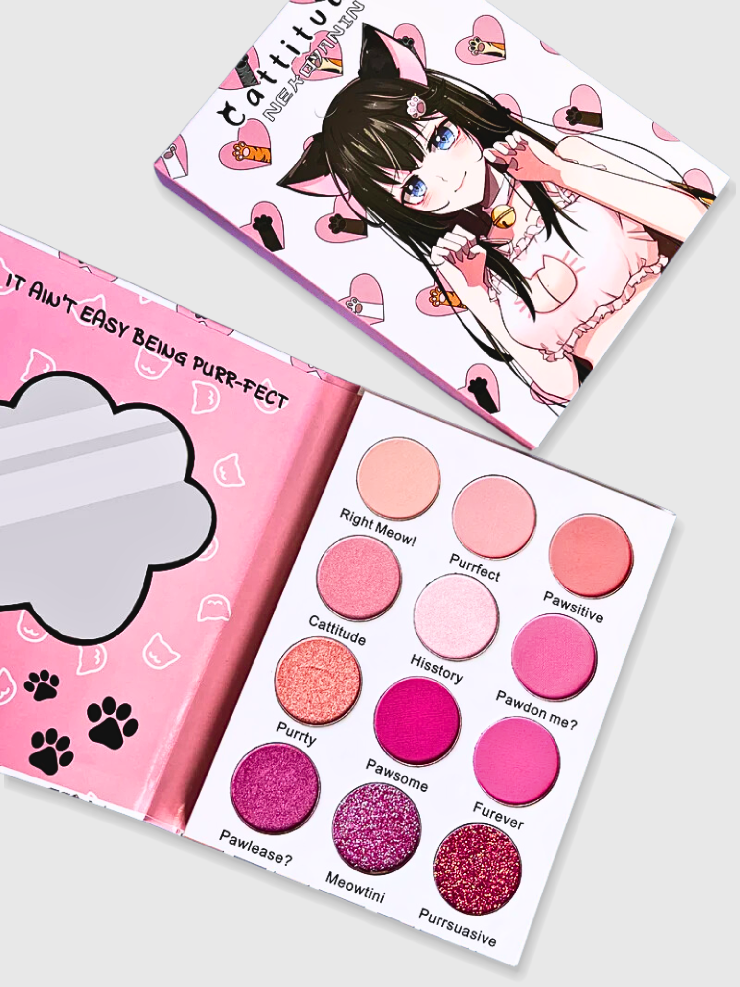 Cattitude Pink Eyeshadow Palette
