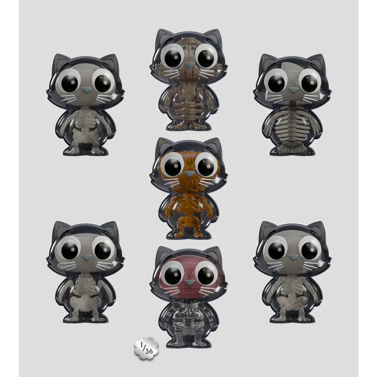 Catscans (Bare Bones) Blind Box (1 Blind Box) - Figurines - Figures - 3