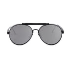 Commander's Matte Black Aviator Sunglasses