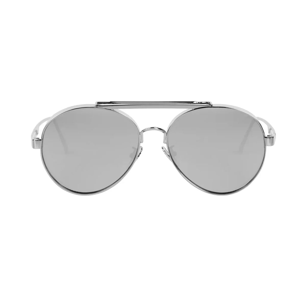 Commander’s Aviator Silver Sunglasses - Harajuku Style - Accessory - 1