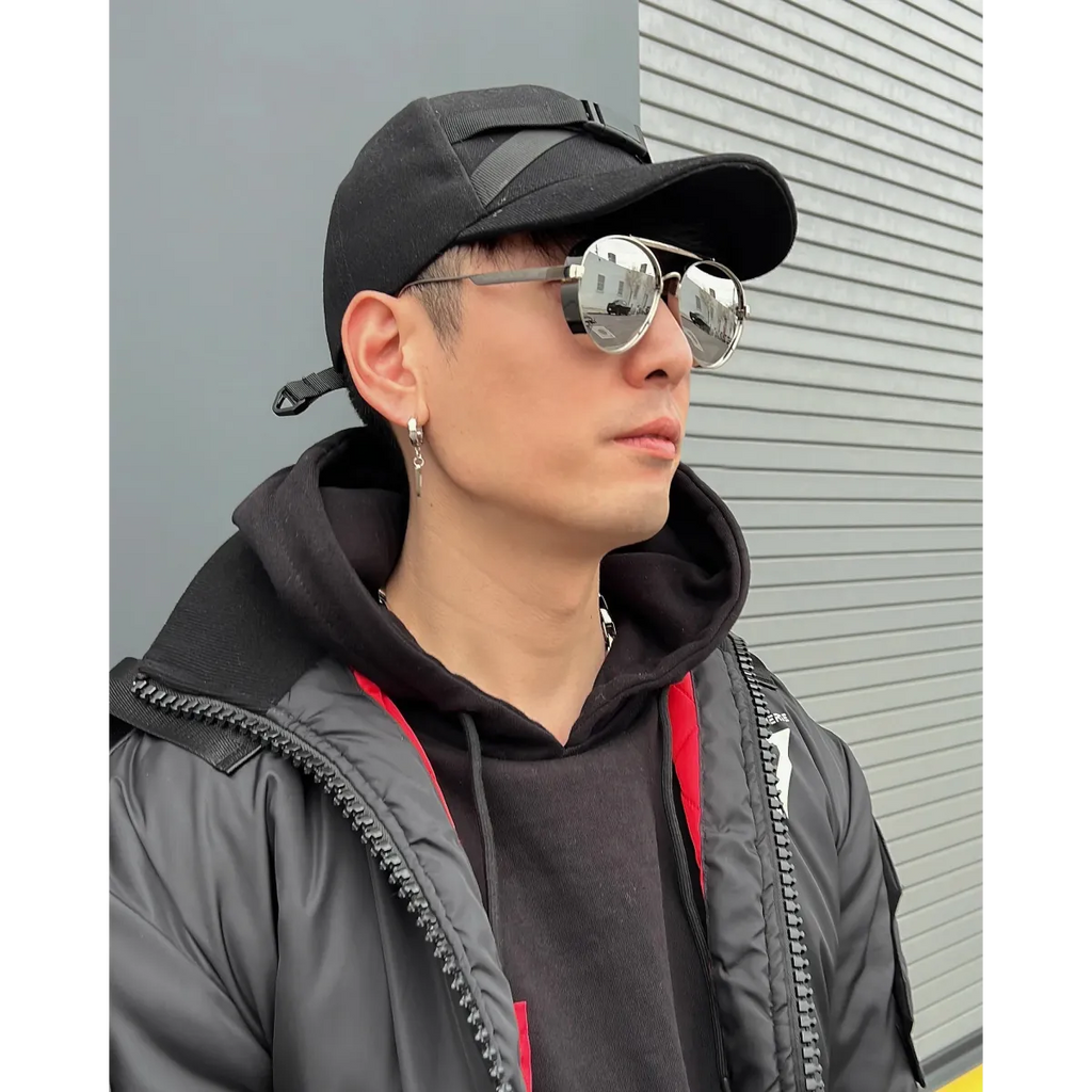 Commander’s Aviator Silver Sunglasses - Harajuku Style - Accessory - 6