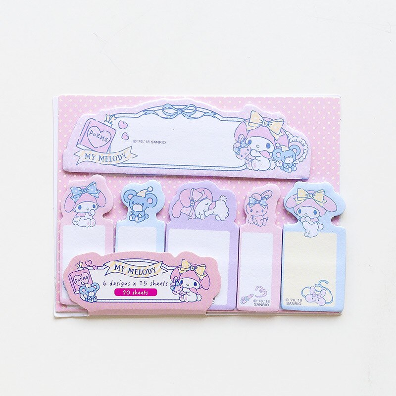 My Melody Notepad - Kawaii Stop - 90 Sheets., Anime, Big-eared Dog, Cute, Index, Kuromi, Memo Pad, Memo Pads, My Melody, N-time, Notepad, Office Supply, Pompompurin, School, Stationary &amp; More, Stationery, Sticky Notes