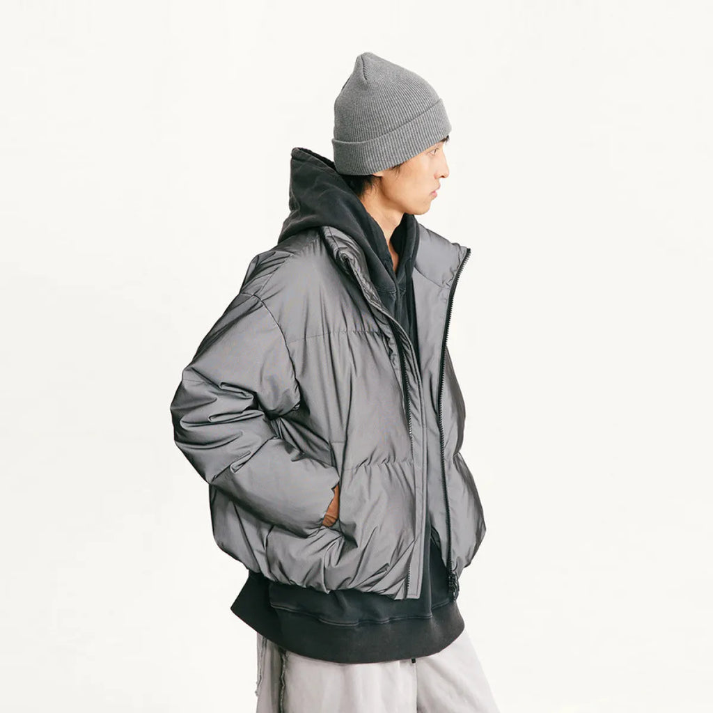 3D Reflective Stand Collar Down Jacket - Jackets & Coats - Jacket - 2