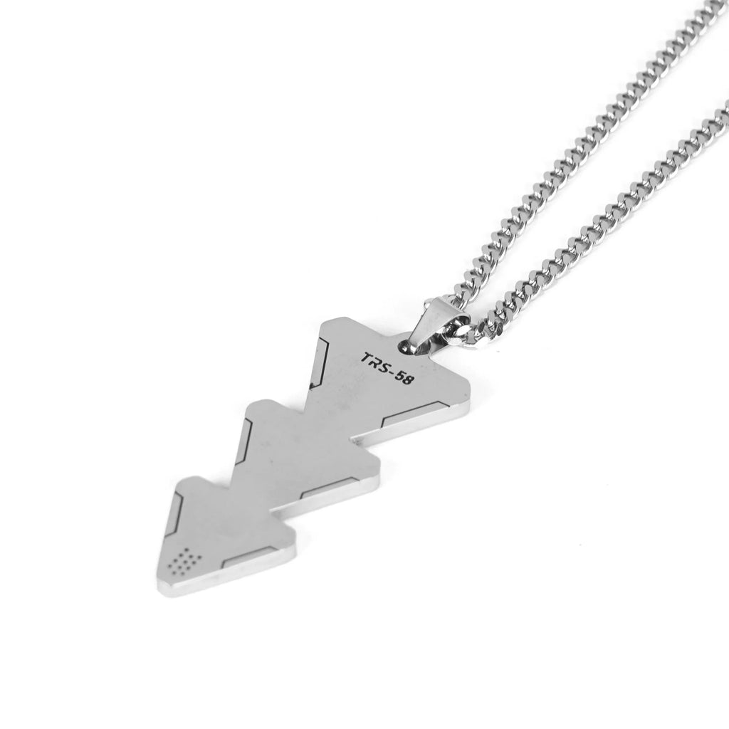 TRS-58 Triple Triangle Stainless Steel Necklace