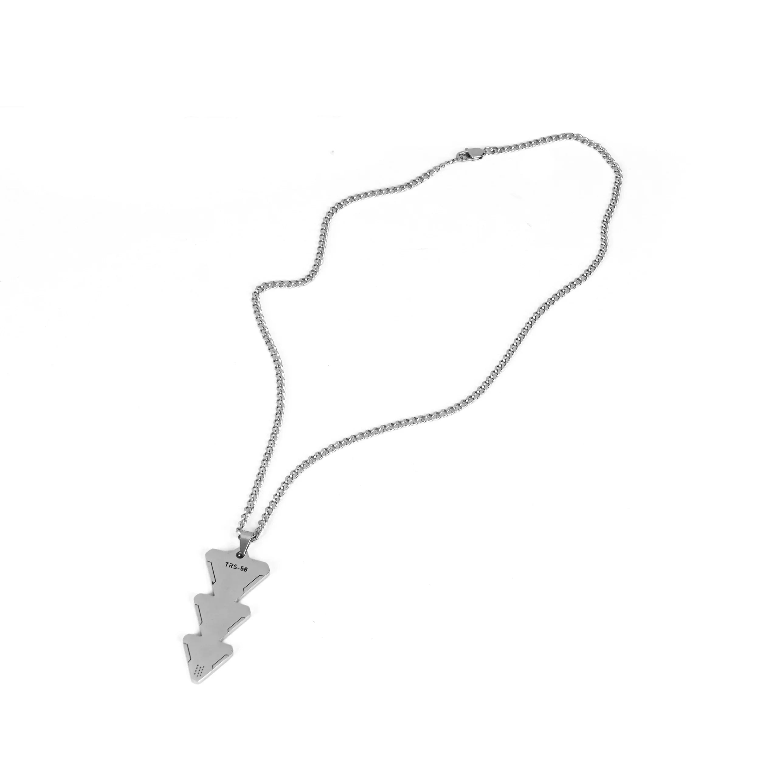 TRS-58 Triple Triangle Stainless Steel Necklace