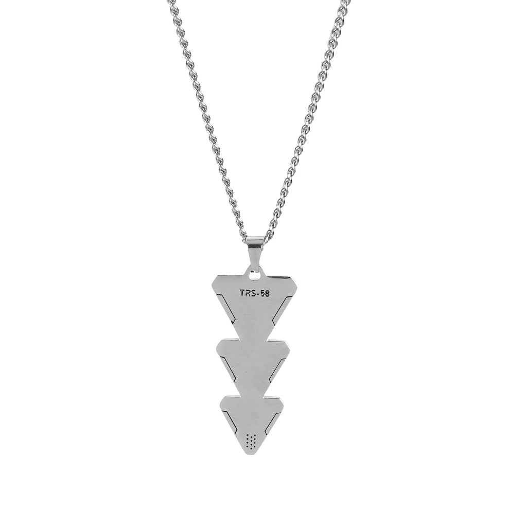 TRS-58 Triple Triangle Stainless Steel Necklace