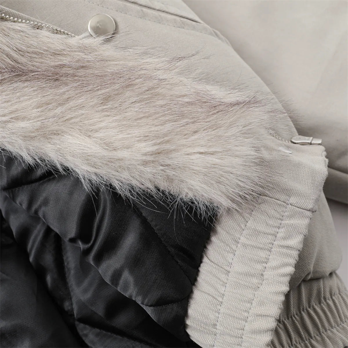 Loose Fit Hooded Canvas Jacket - Jackets & Coats - Jacket - 3