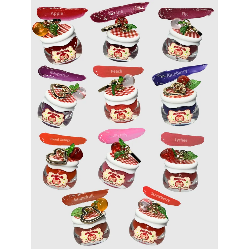 Fruit Jam Lip Gloss Keychain Set - Best Sellers - Cosmetics - 1