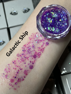Gel Glitter Tears Festival Makeup