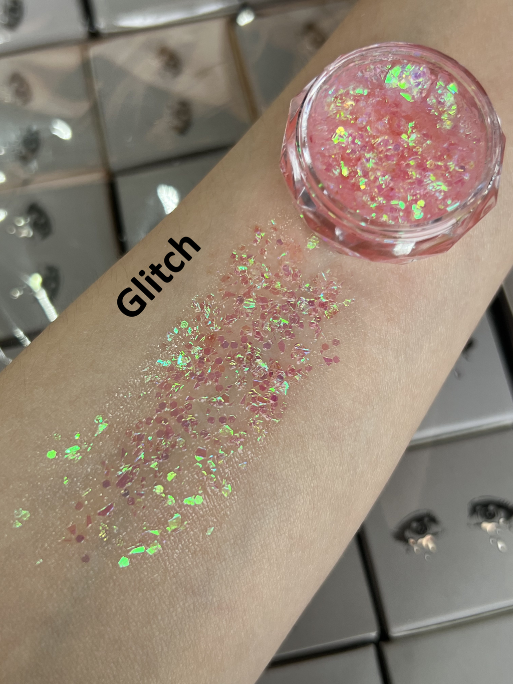 Gel Glitter Tears Festival Makeup
