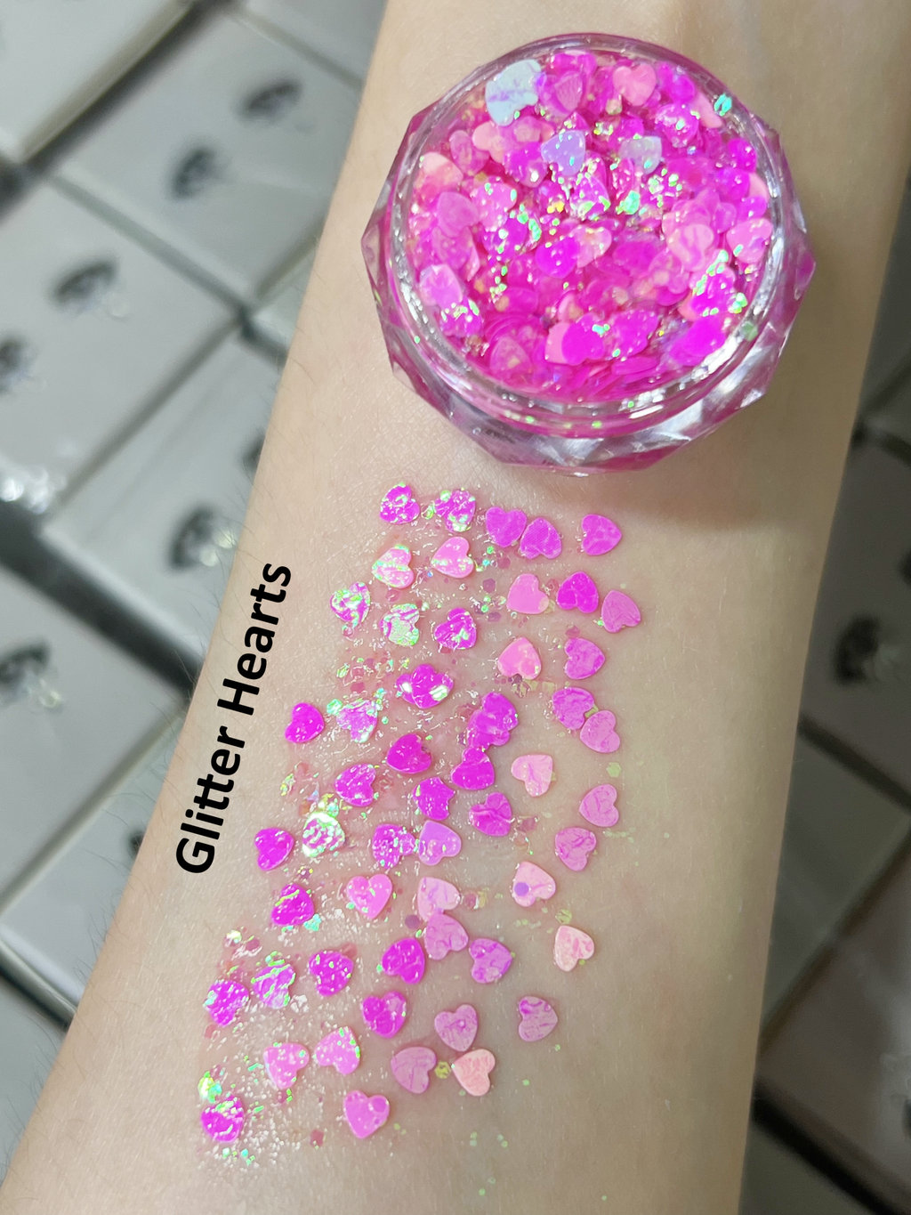 Gel Glitter Tears Festival Makeup