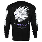Griffin-0909 Mecha Graphic Long Sleeve Tee - T-Shirts - T-Shirt - 1