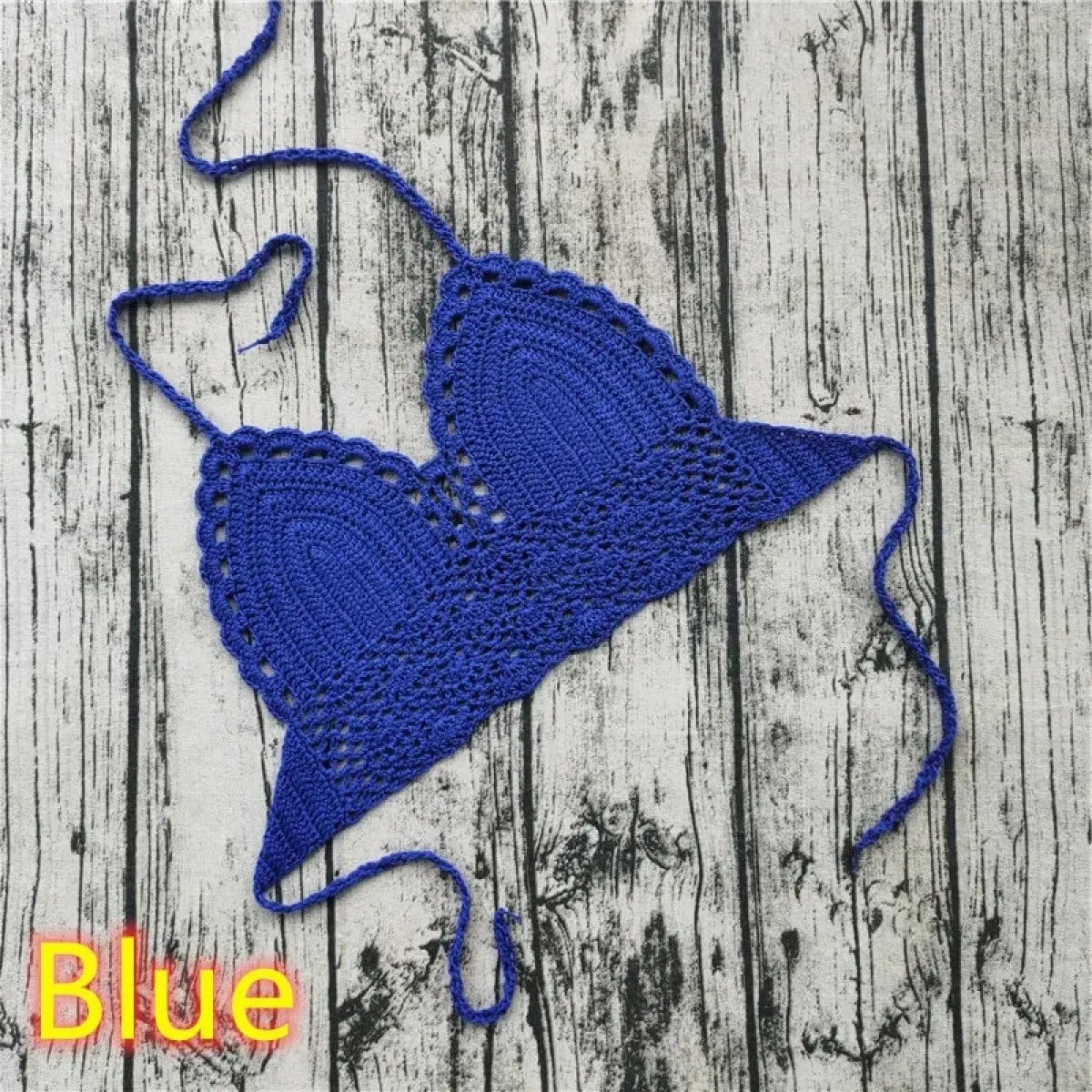 Handmade Crochet Lace Knit Paisley Bikini Top - Swimsuits - Swimsuit / Bikini / One-Piece Swimwear - 4