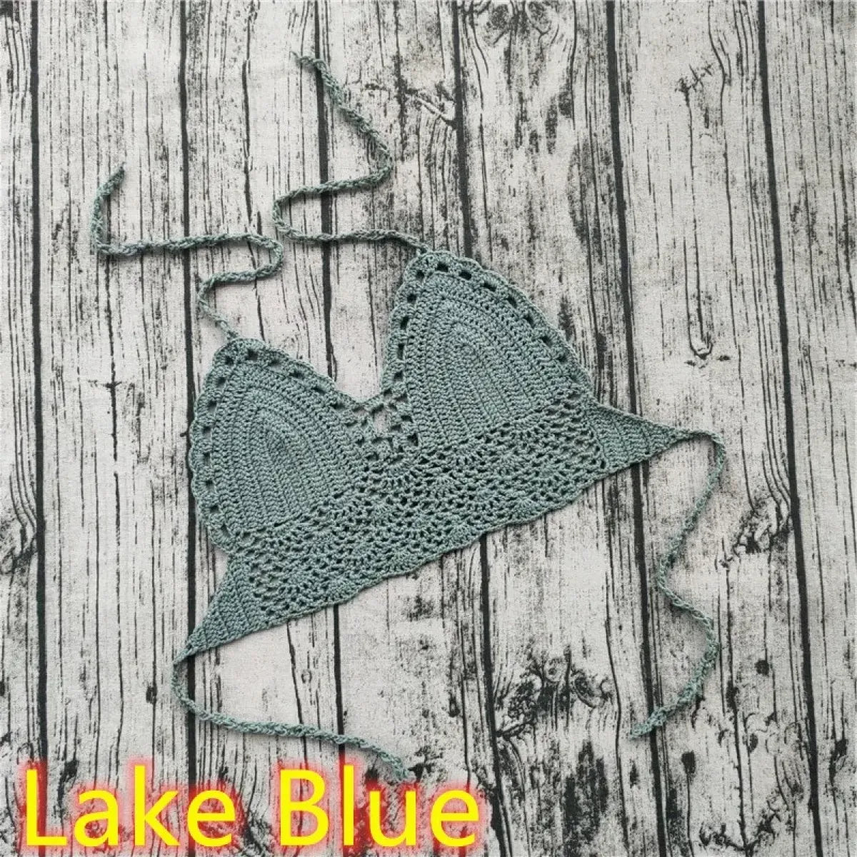 Handmade Crochet Lace Knit Paisley Bikini Top - Swimsuits - Swimsuit / Bikini / One-Piece Swimwear - 20