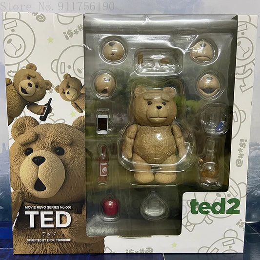 Ted 2 - 10cm Amazing Yamaguchi Teddy Bear Figure - Kawaii Stop - 10cm Figure, Collectible, Comedy, Iconic Character, Movie & TV, Movie Fan, PVC Figure, PVC Material, Ted 2, Teddy Bear Figure