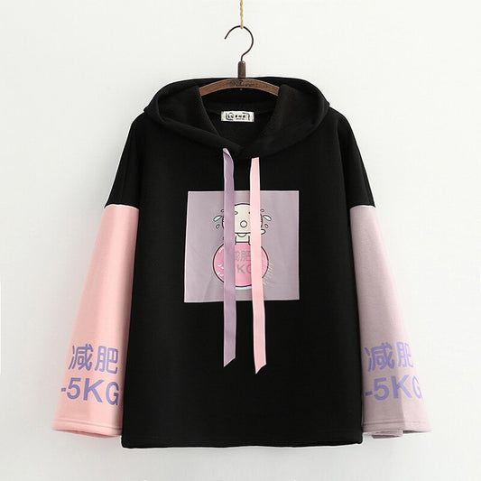 Cute Anime Cat Hoodies - Kawaii Stop - Aesthetic, Anime, Autumn Wear, Black Hoodie, Cartoon, Cotton, Flare Sleeve, Girls, Harajuku, Hooded Collar, Hoodies, Pullover, Spandex, Spring Wear, Students, Thick Material, Vintage, White Hoodie, Winter Clothes, Women, Women's Clothing, Wool