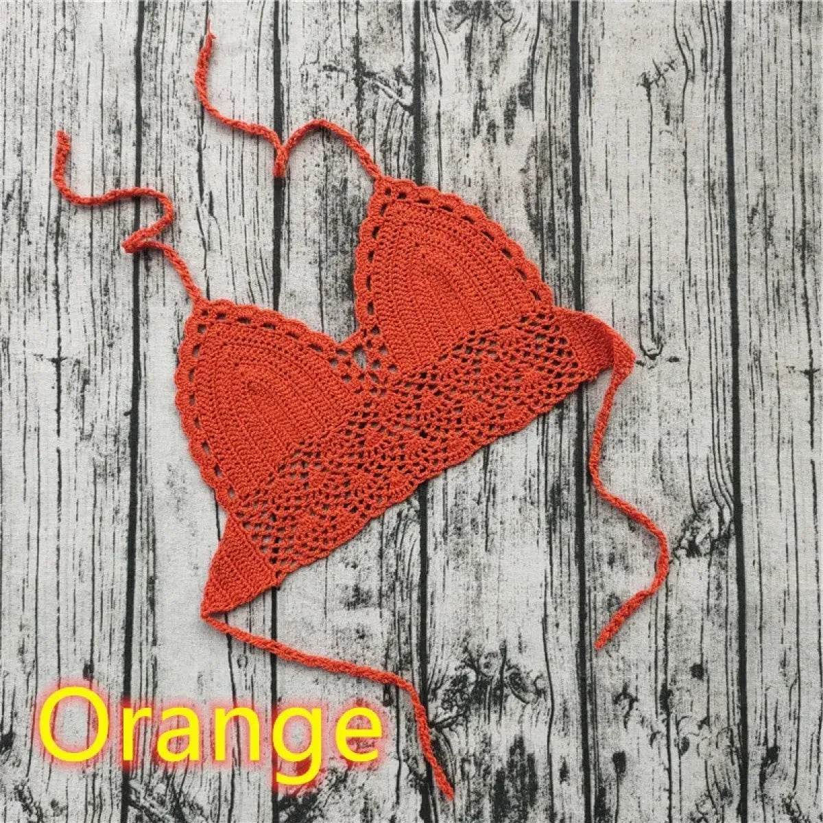Handmade Crochet Lace Knit Paisley Bikini Top - Swimsuits - Swimsuit / Bikini / One-Piece Swimwear - 19