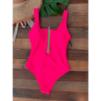 Front Zip Backless One-Piece Monokini Swimsuit - Women’s Clothing & Accessories - Swimsuit / Bikini / One-Piece