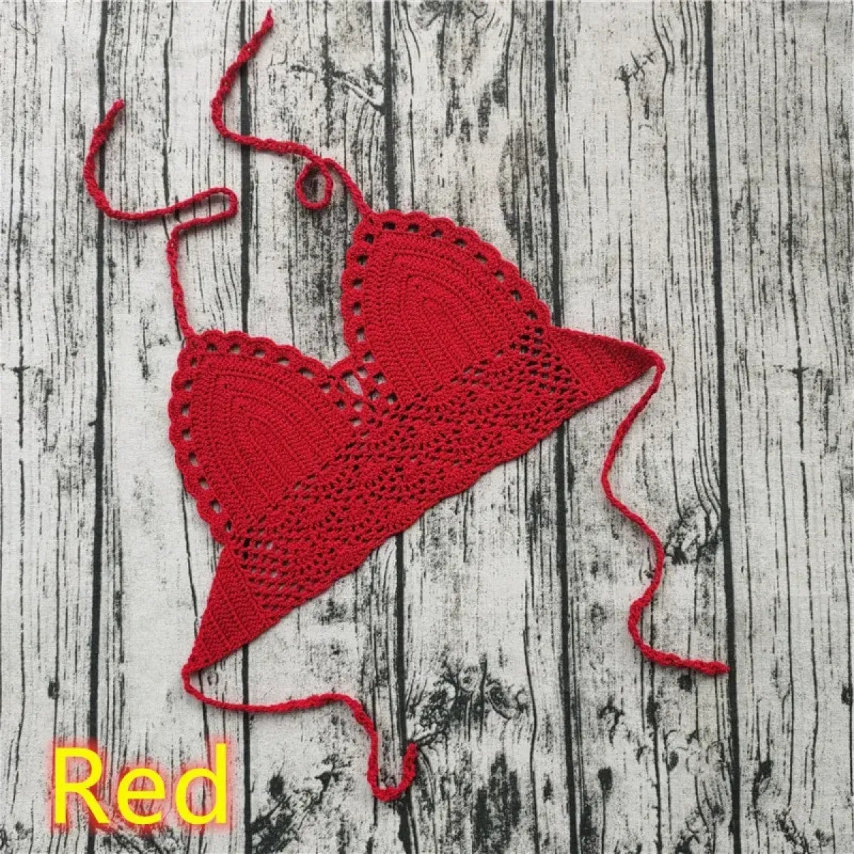 Handmade Crochet Lace Knit Paisley Bikini Top - Swimsuits - Swimsuit / Bikini / One-Piece Swimwear - 8