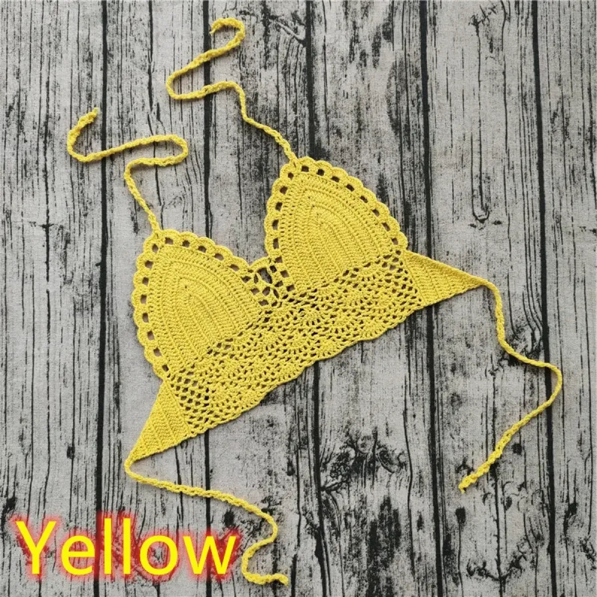 Handmade Crochet Lace Knit Paisley Bikini Top - Swimsuits - Swimsuit / Bikini / One-Piece Swimwear - 13