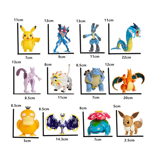 Pokemon Deformation Figures - Pikachu & Friends Collectibles
